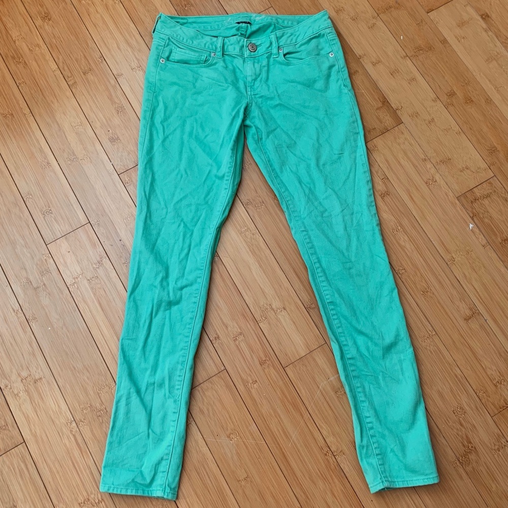 American Eagle Turquoise Skinny Jeggings